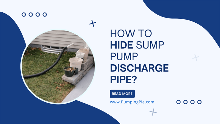 How to Hide Sump Pump Discharge Pipe?