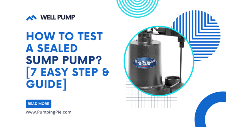 How to Test a Sealed Sump Pump? [7 Easy Step & Guide]