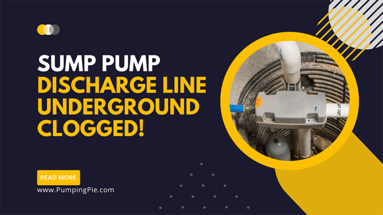 Sump Pump Discharge Line Underground Clogged!