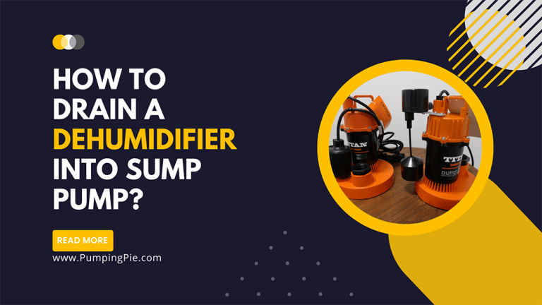 Can I Drain Dehumidifier into Sump Pump?
